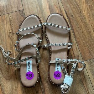 Steve Madden Women's Silver Sandals